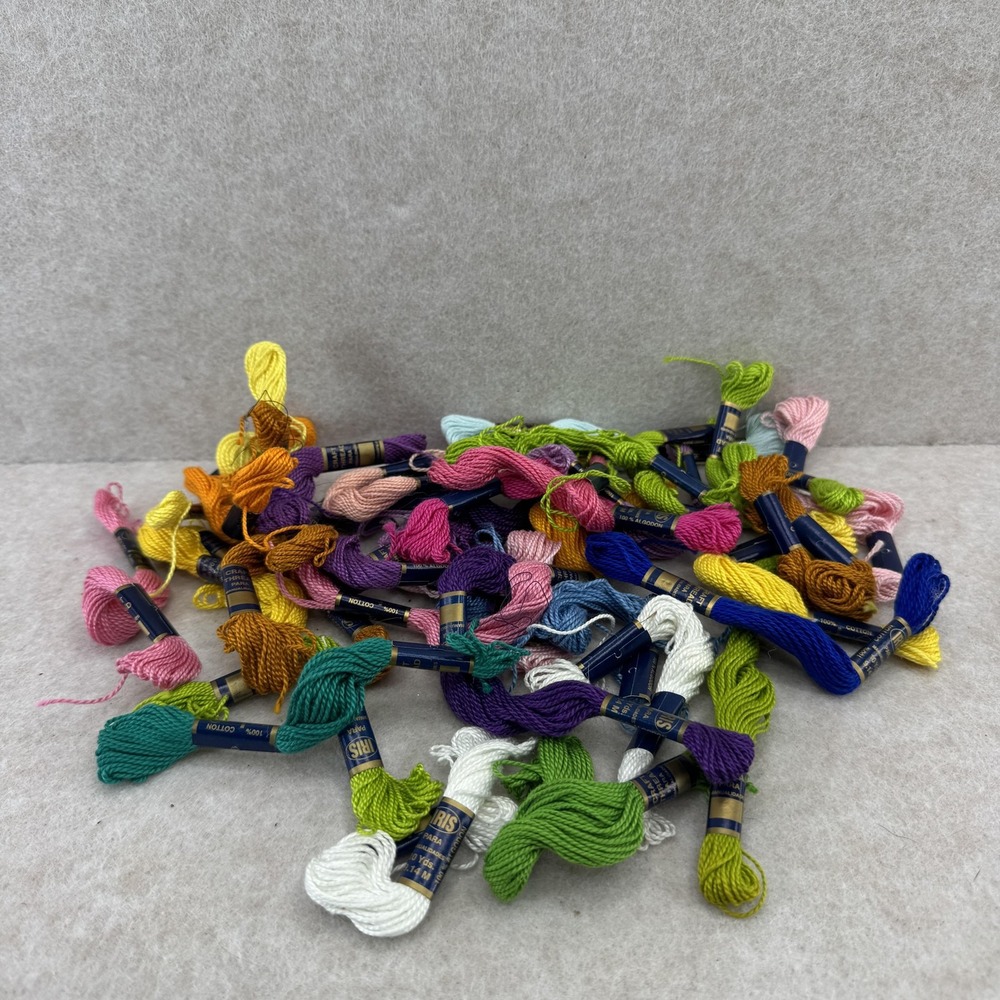 IRIS Multi-Color Embroidery Floss Lot Thread Skeins Assorted‎ Colors Craft